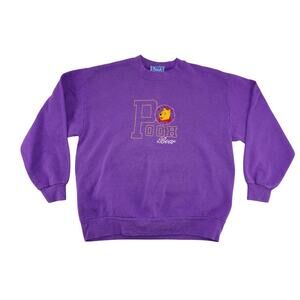 Vintage Winnie the Pooh Purple Crewneck Sweatshirt Brazzos Sportswear L